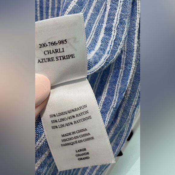 Rails Charli Azure Stripe Button Up - Picture 10 of 11